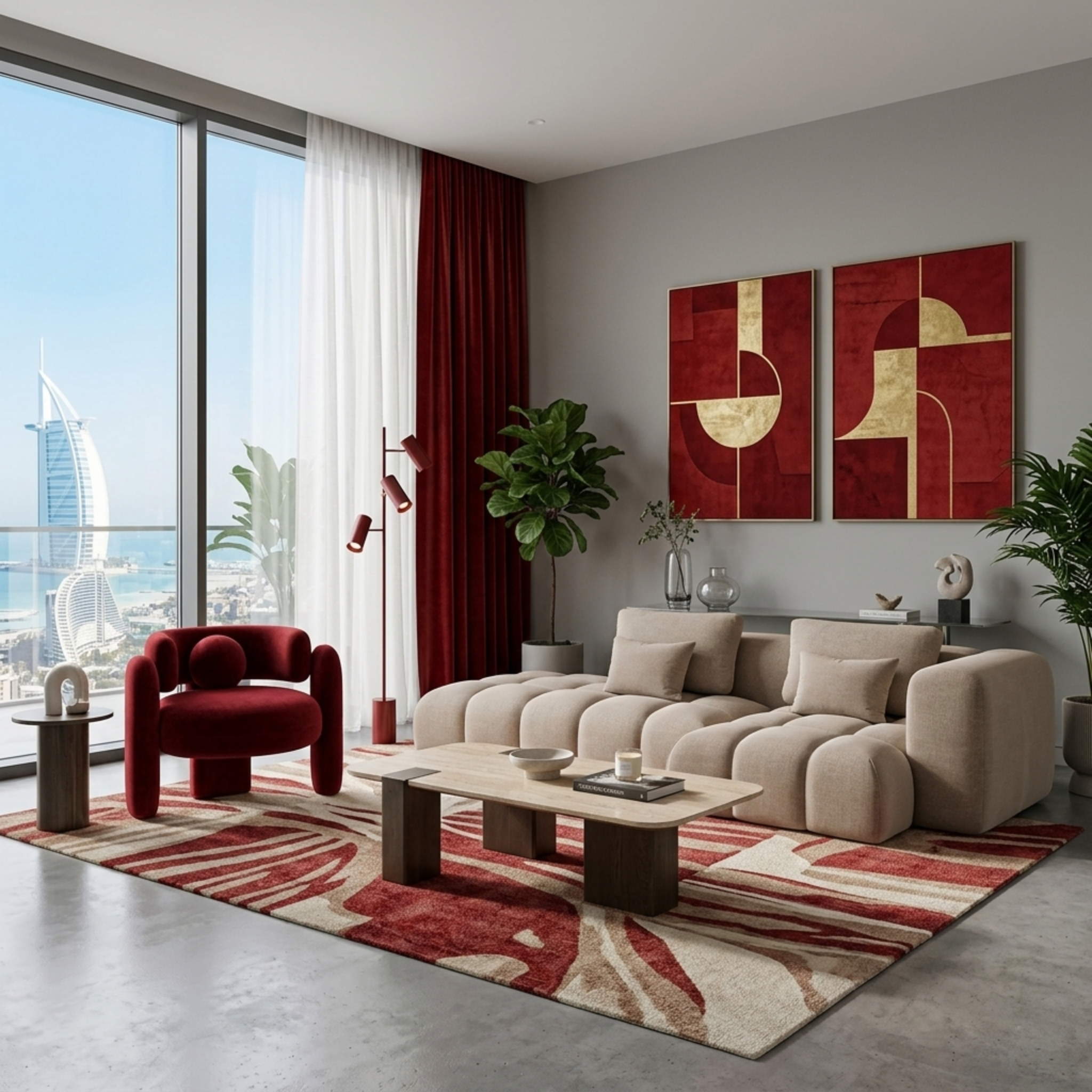 The Urban Edge (Red Modern)