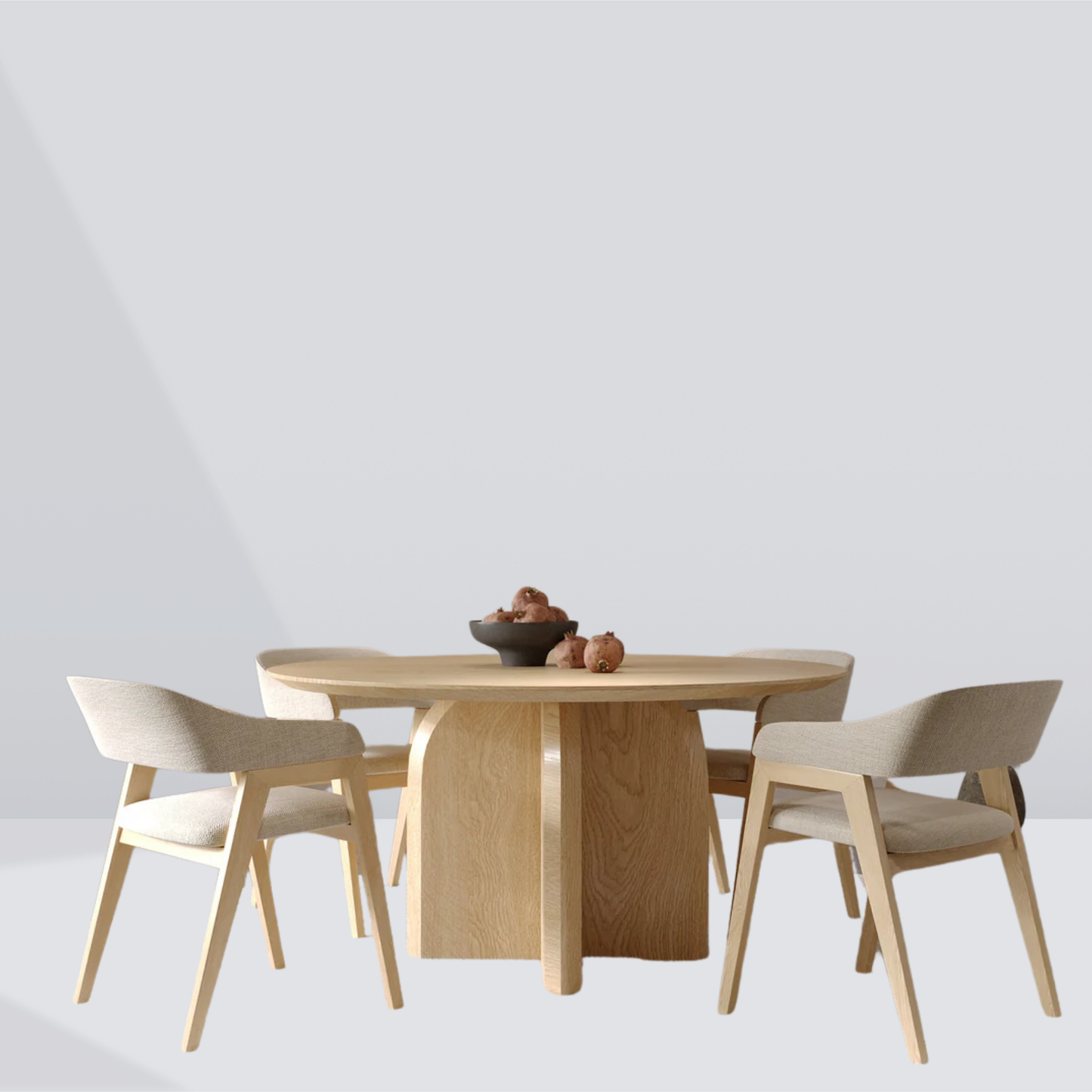 Monolith Curve Round Side Table - 4 Seaters