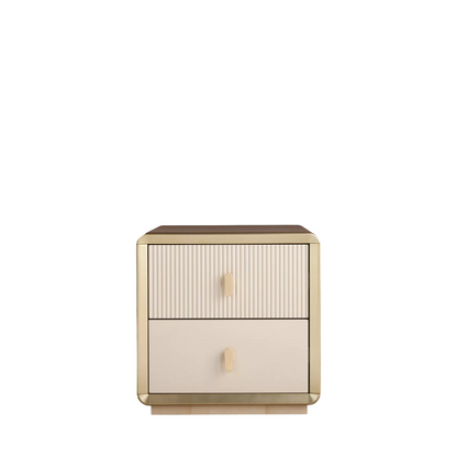 Lynora Gold Edge Nightstand
