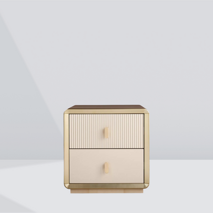 Lynora Gold Edge Nightstand