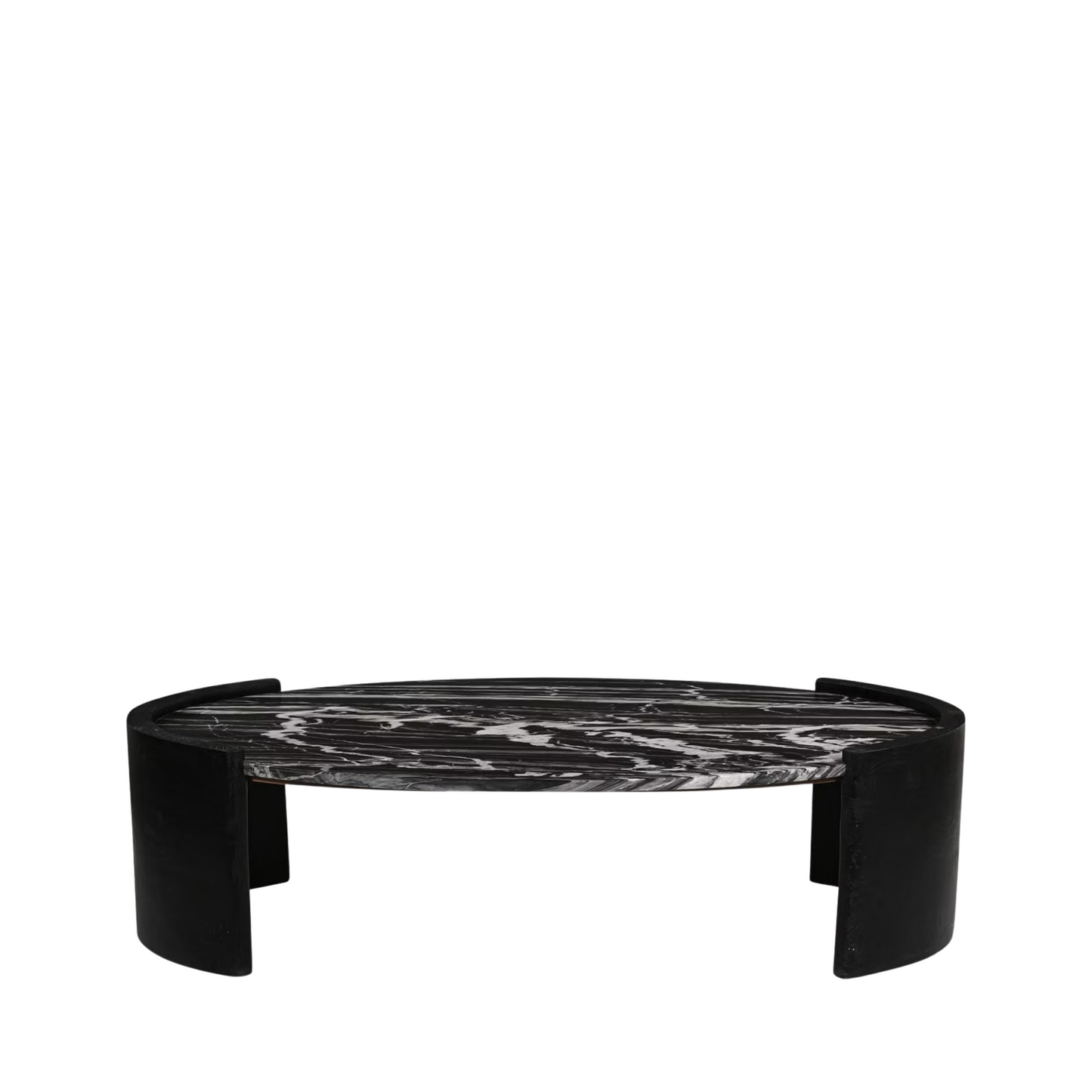 Noir Curve Marble Coffee Table