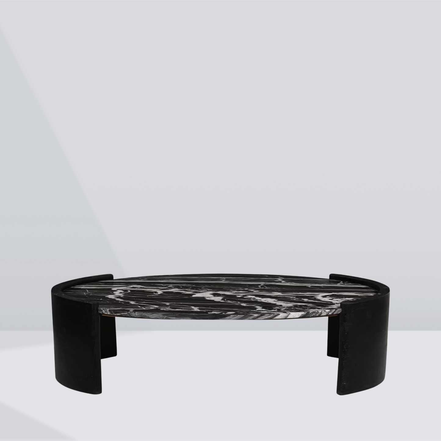 Noir Curve Marble Coffee Table