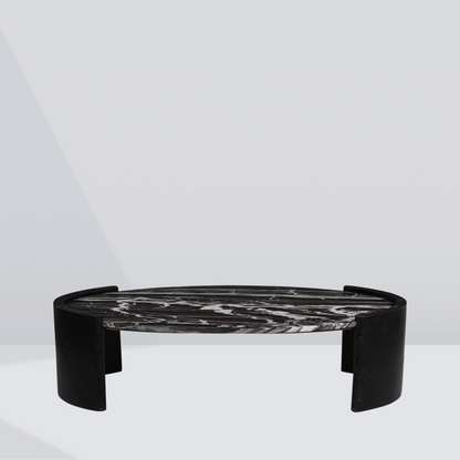 Noir Curve Marble Coffee Table