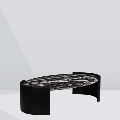 Noir Curve Marble Coffee Table
