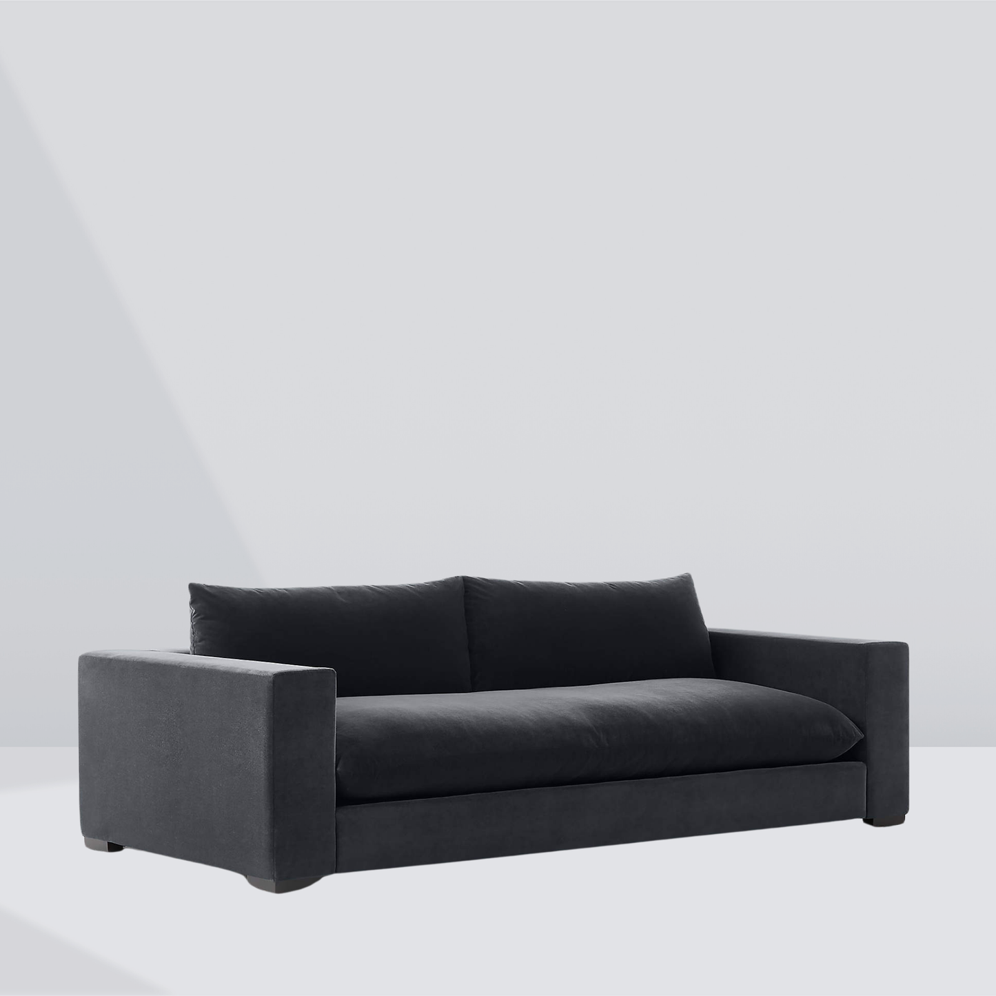 KOLEK Modern Block Arm Sofa – 3 Seater