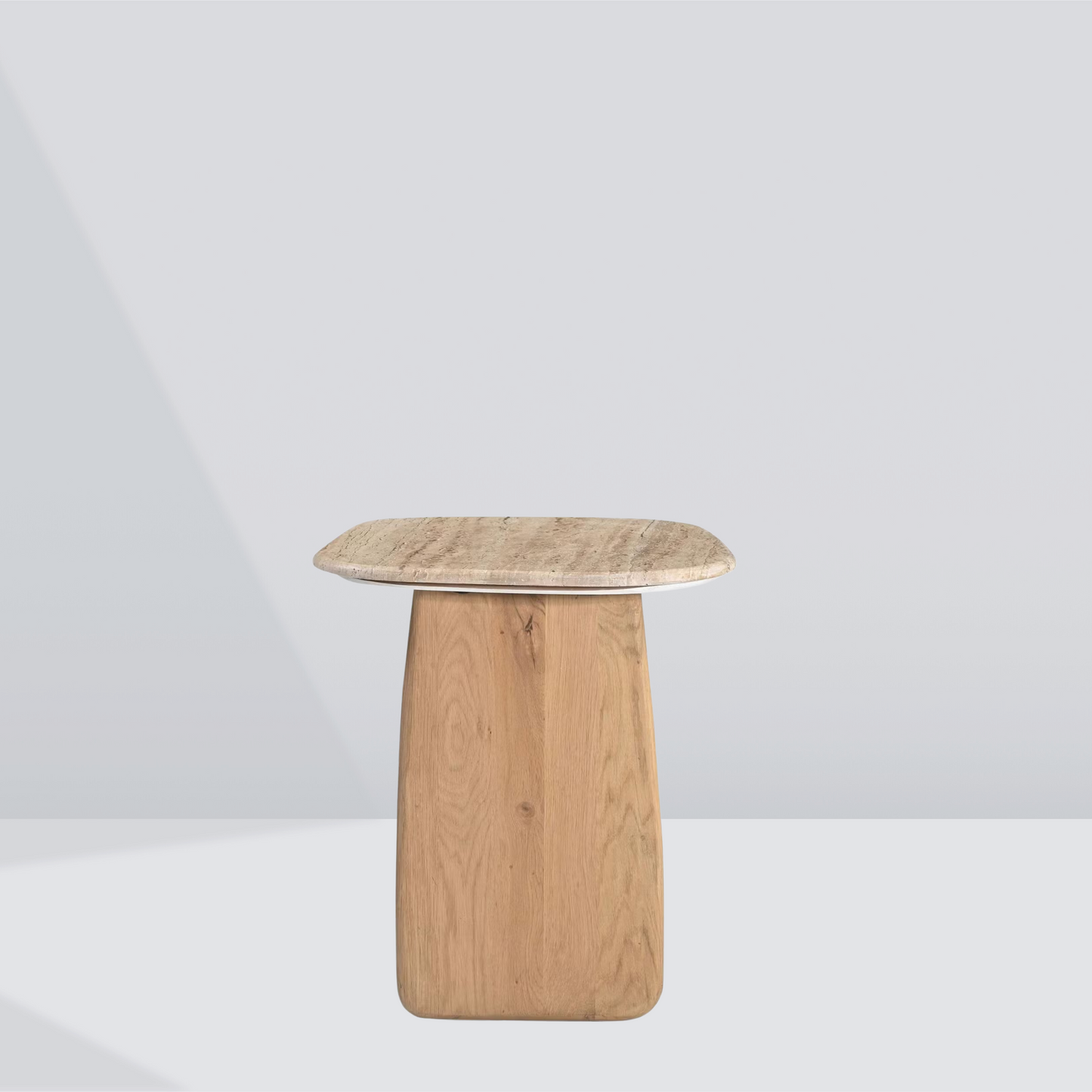 Arvo Travertine Side Table