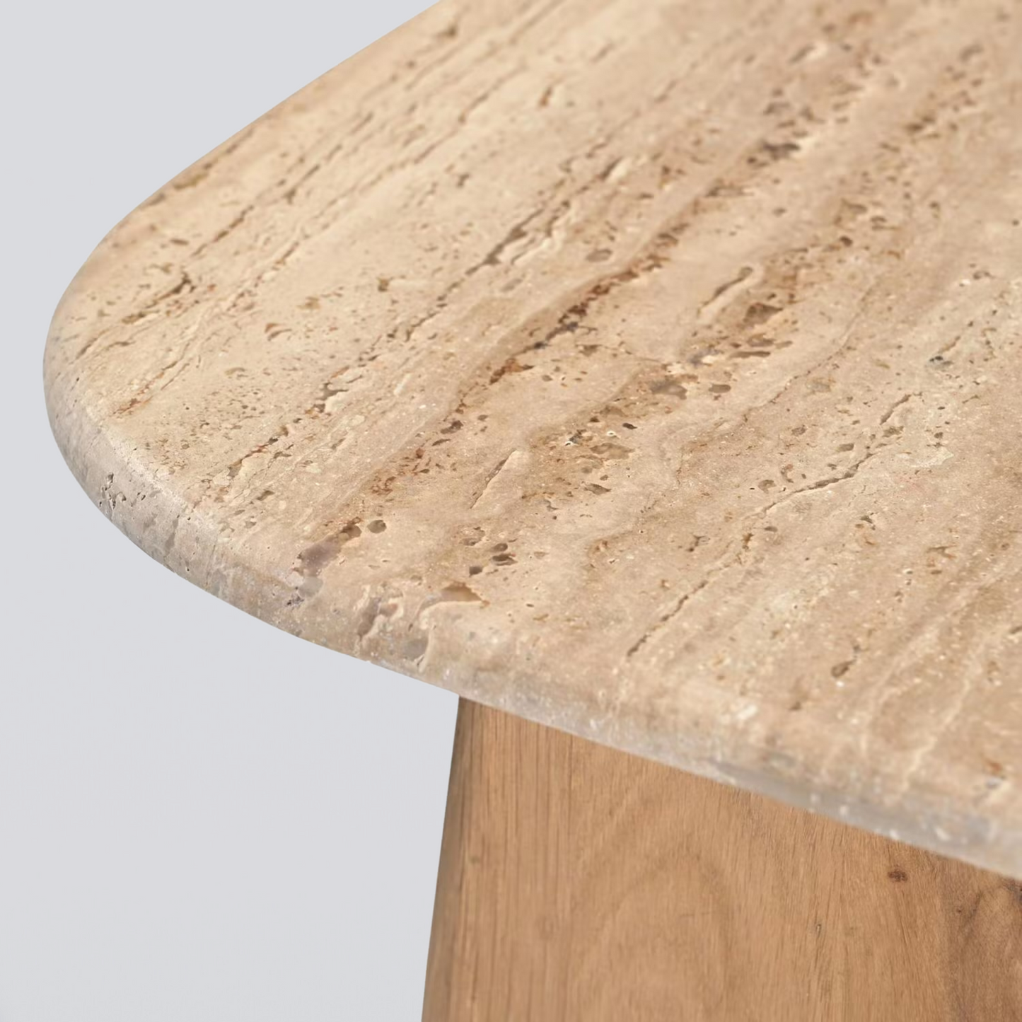 Arvo Travertine Side Table