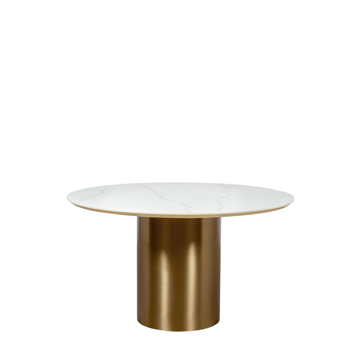 Lunaro Gold Round Dining Table – 4 Seaters
