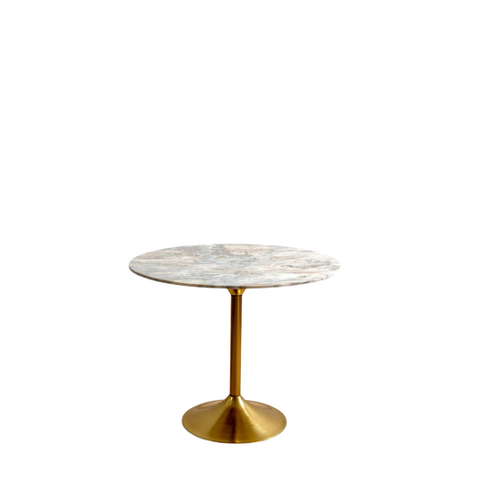 Zeno Round Marble Bistro Table - 2 Seaters