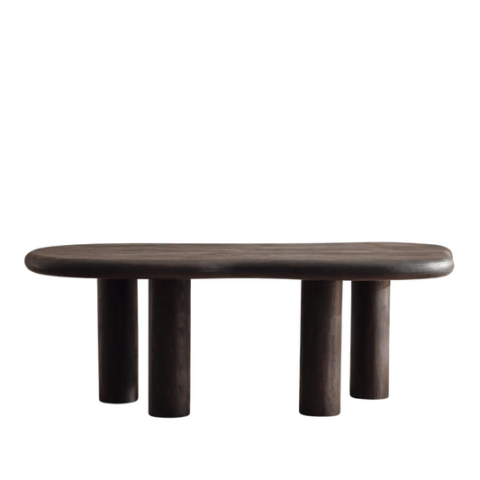 Obsidian 6-8 Seater Sculpted Dining Table
