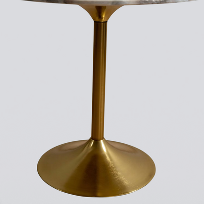 Zeno Round Marble Bistro Table - 2 Seaters