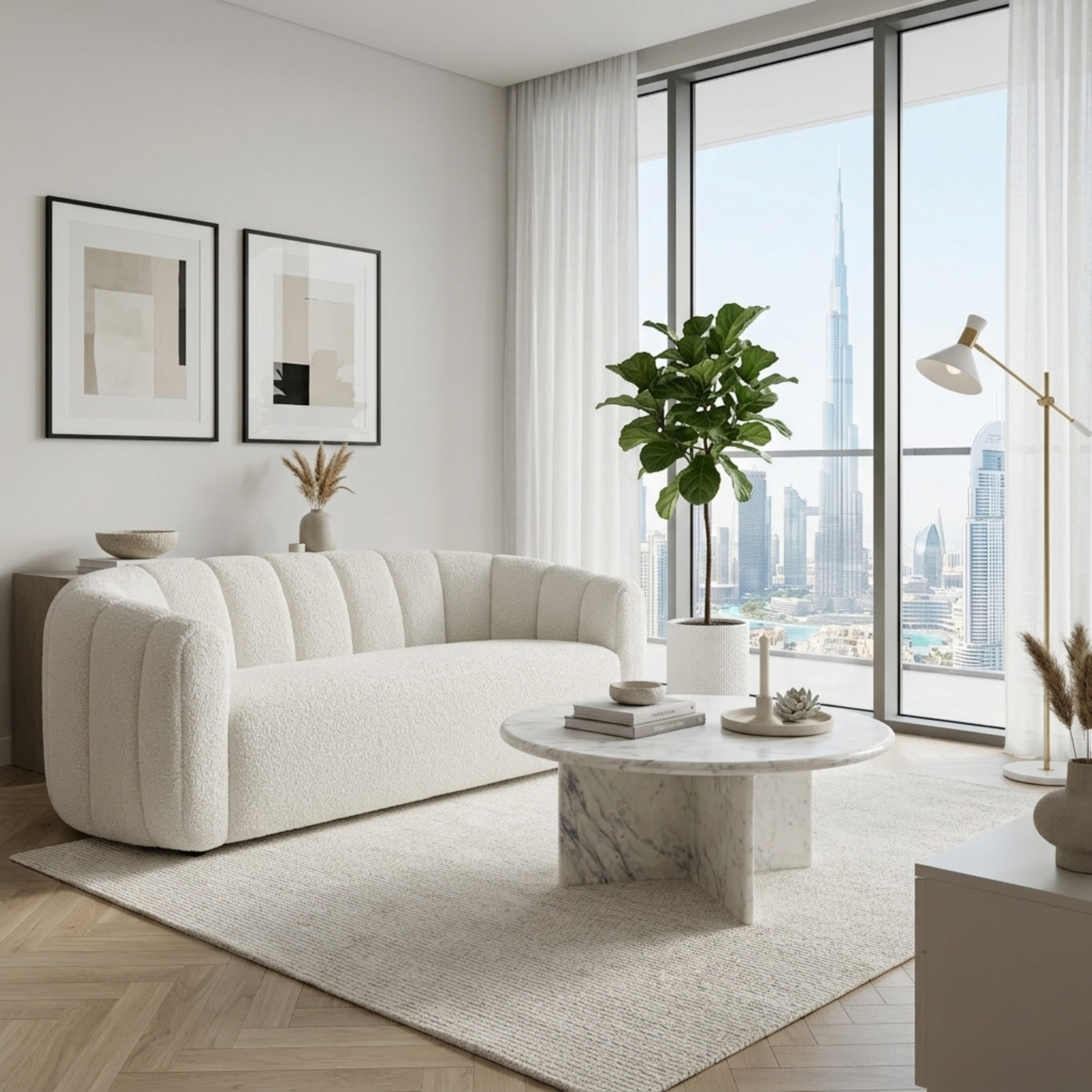 The Minimal Luxe (White Modern)