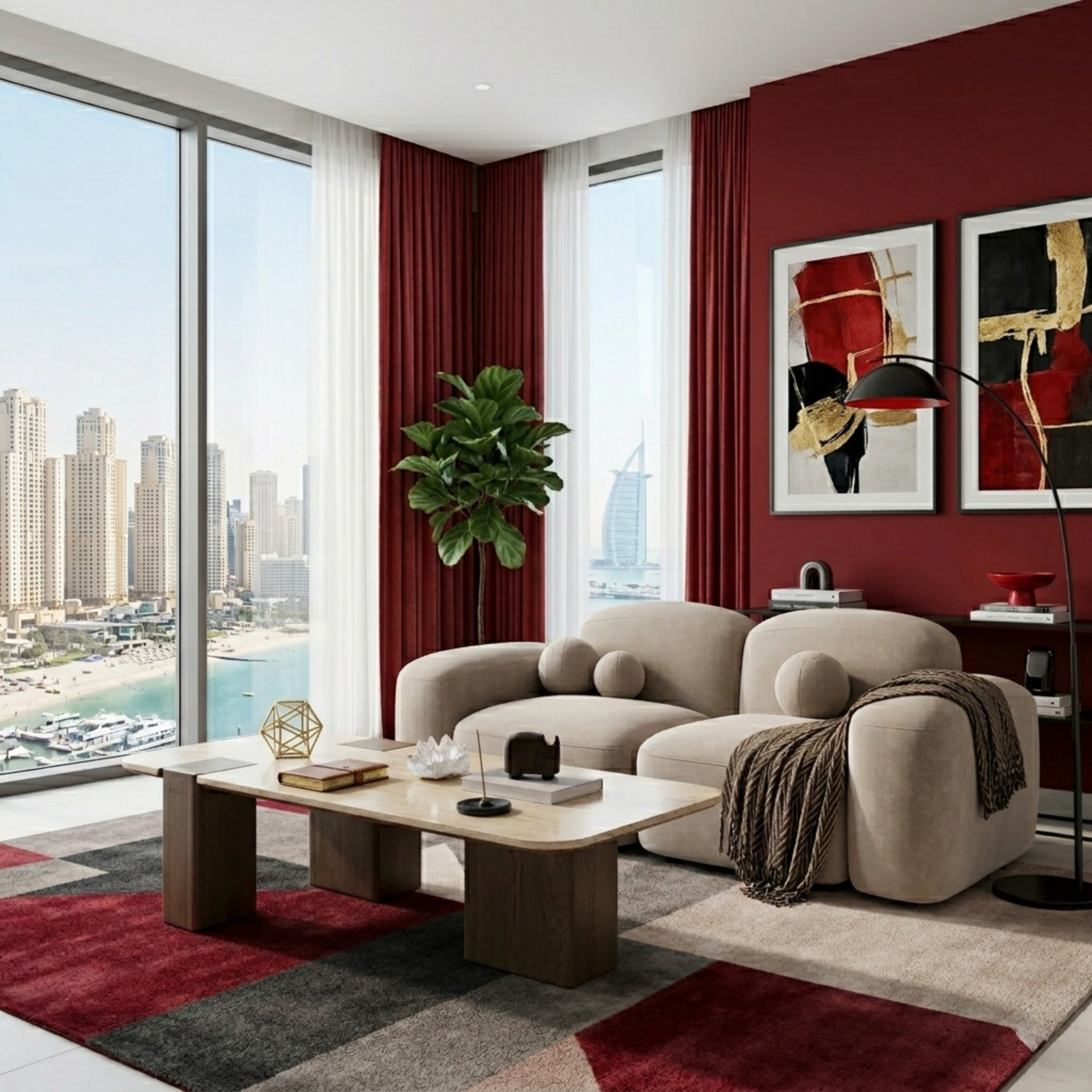 The Urban Edge (Red Modern)