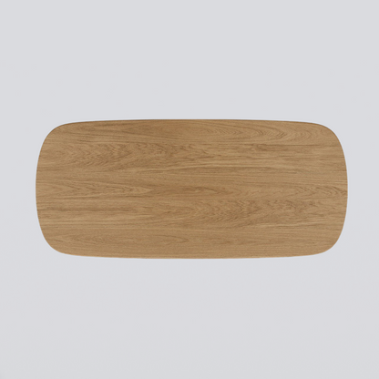 Alden Curved Oak Dining Table – 6 Seaters