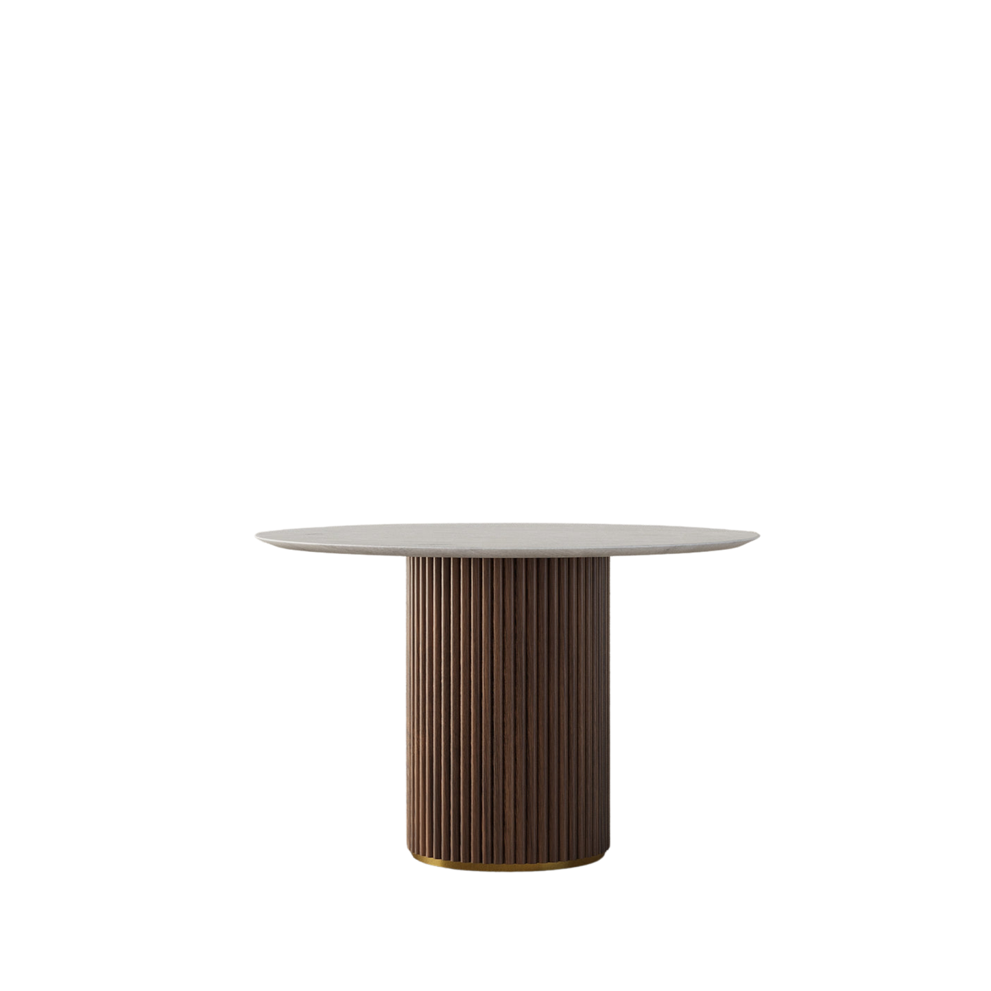 Lunara Brown Marble Dining Table - 4 Seaters