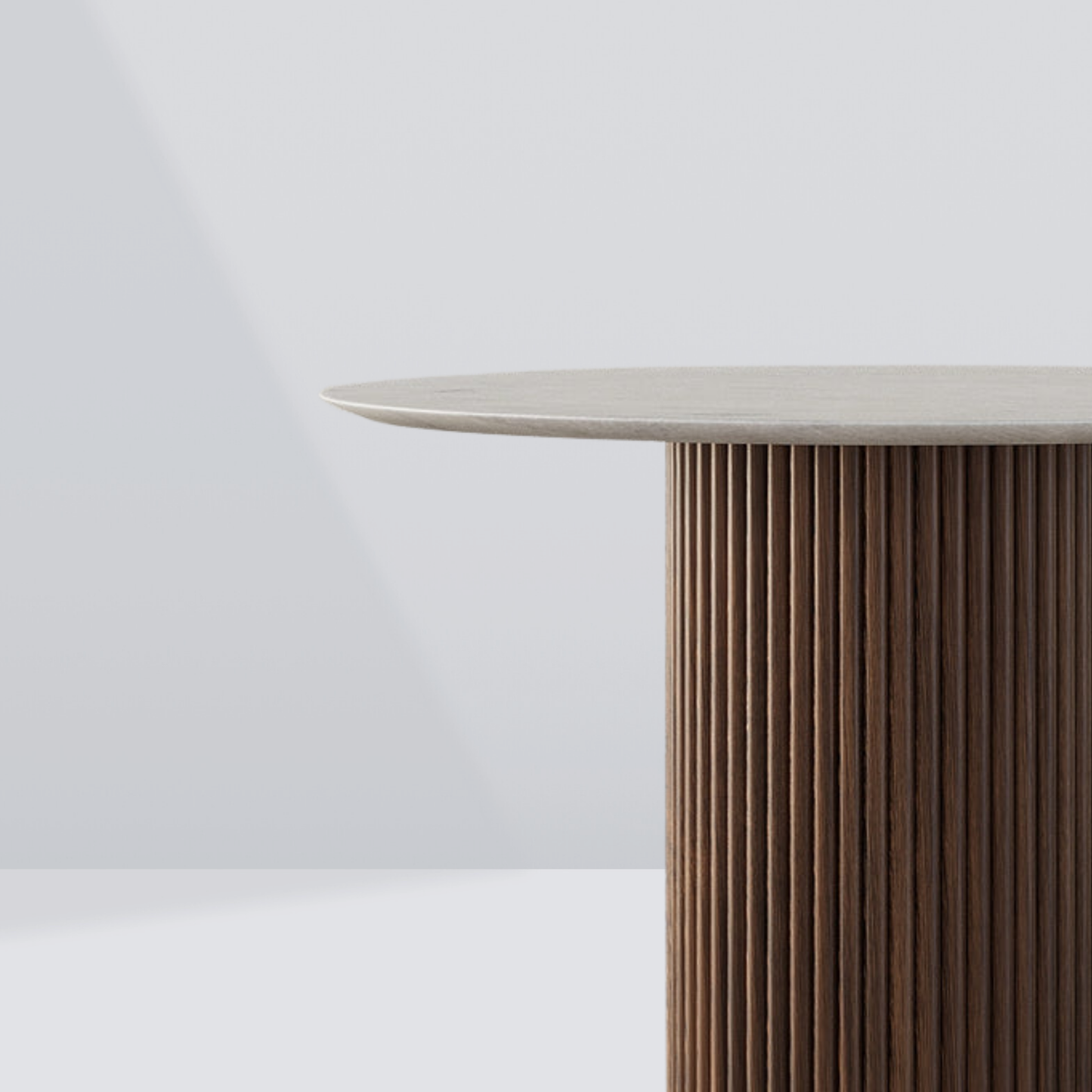 Lunara Brown Marble Dining Table - 4 Seaters
