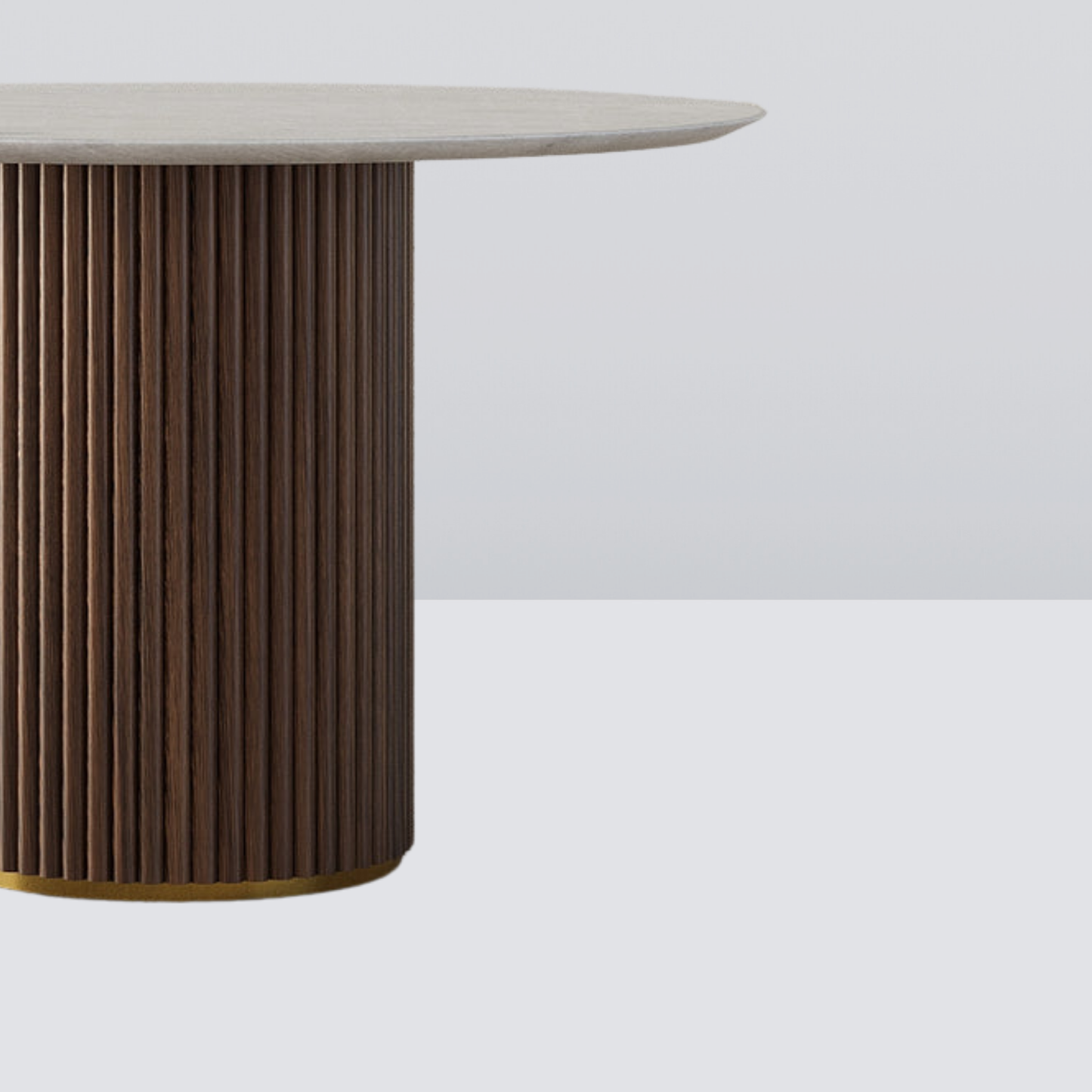 Lunara Brown Marble Dining Table - 4 Seaters