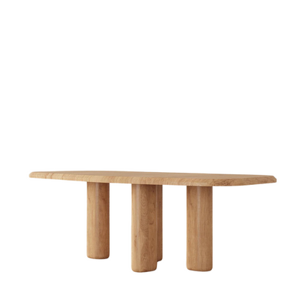 Solvo Solid Oak Dining Table – 6 Seaters