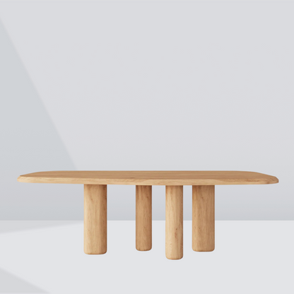 Solvo Solid Oak Dining Table – 6 Seaters