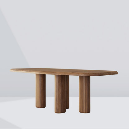 Solvo Solid Oak Dining Table – 6 Seaters