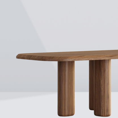 Solvo Solid Oak Dining Table – 6 Seaters