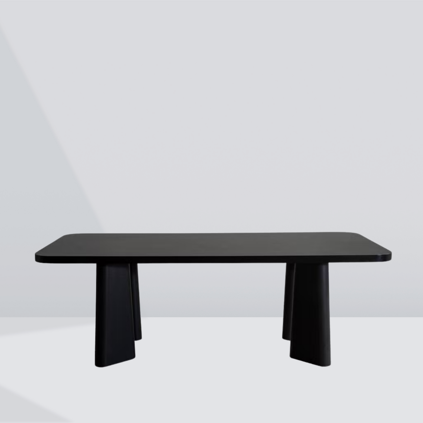 Noir Form Dining Table – 6 Seater