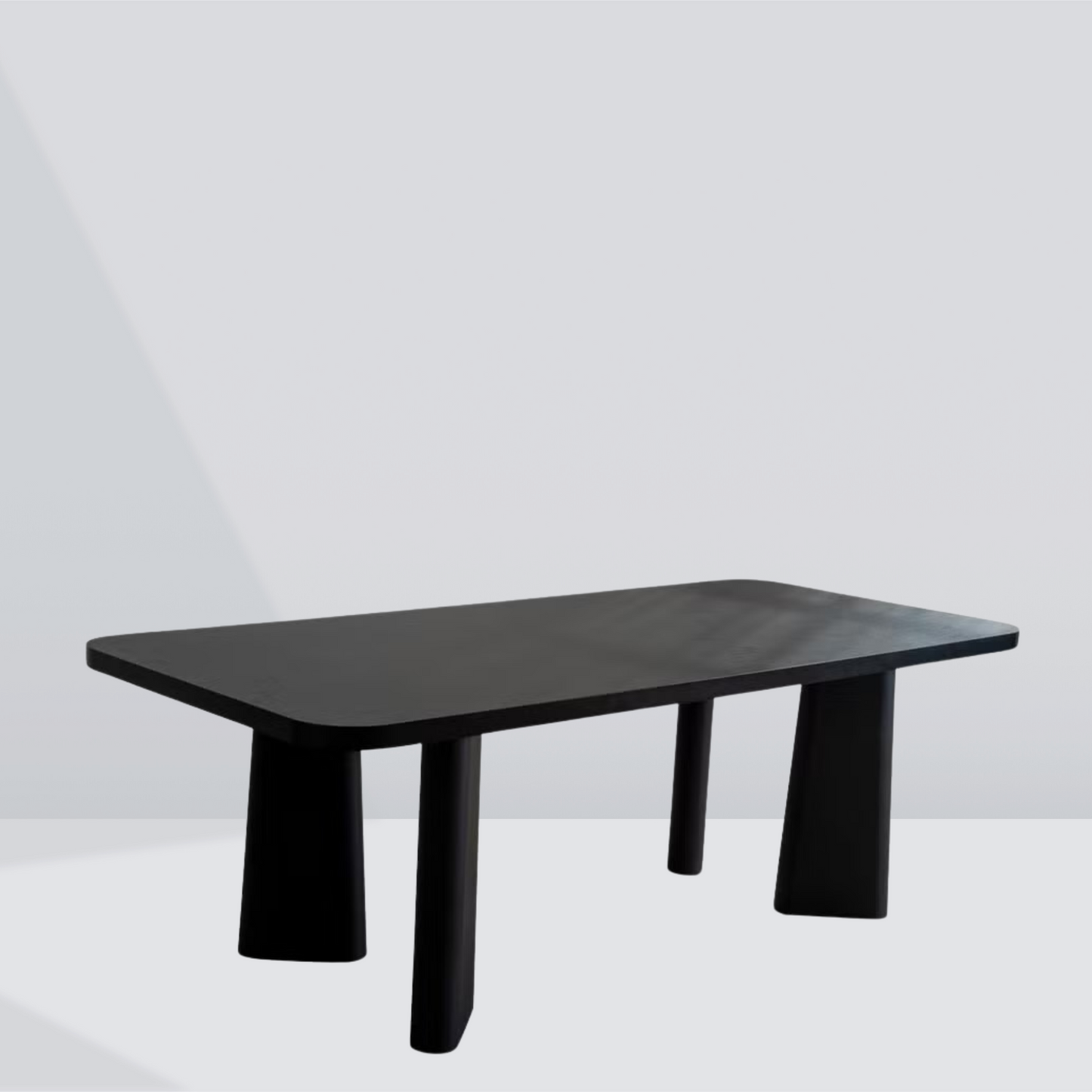 Noir Form Dining Table – 6 Seater