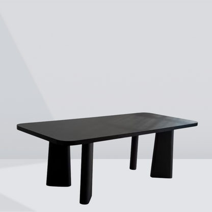 Noir Form Dining Table – 6 Seater