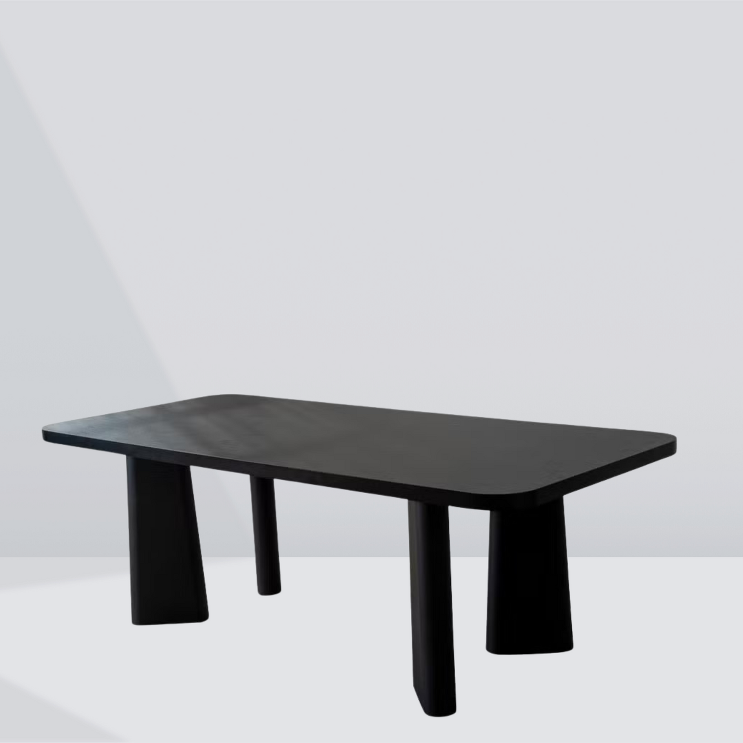 Noir Form Dining Table – 6 Seater