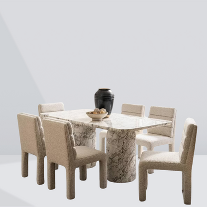 Caldera Concrete Dining Table – 6 Seaters