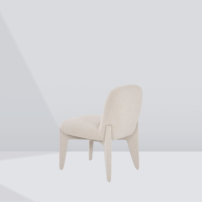 Aeris Cream Textured Dining Chair