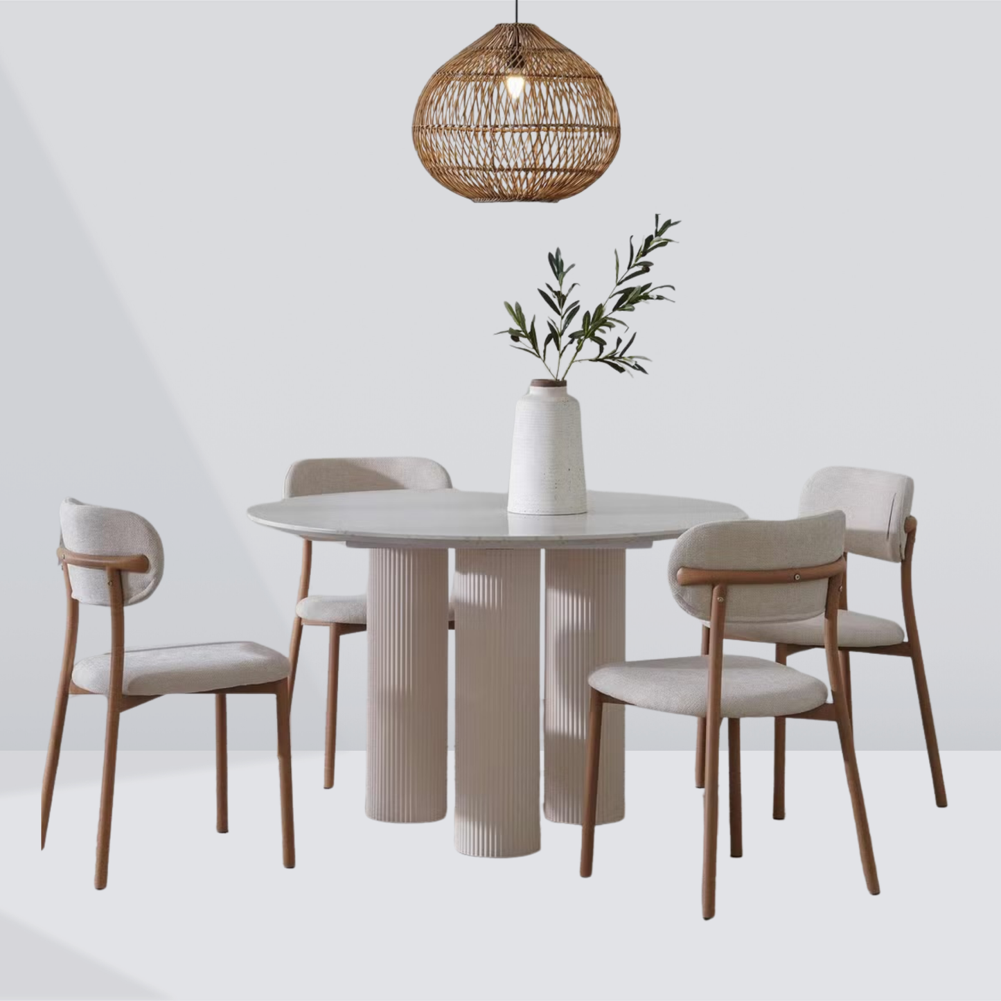 Alba Round Dining Table – 4 Seaters