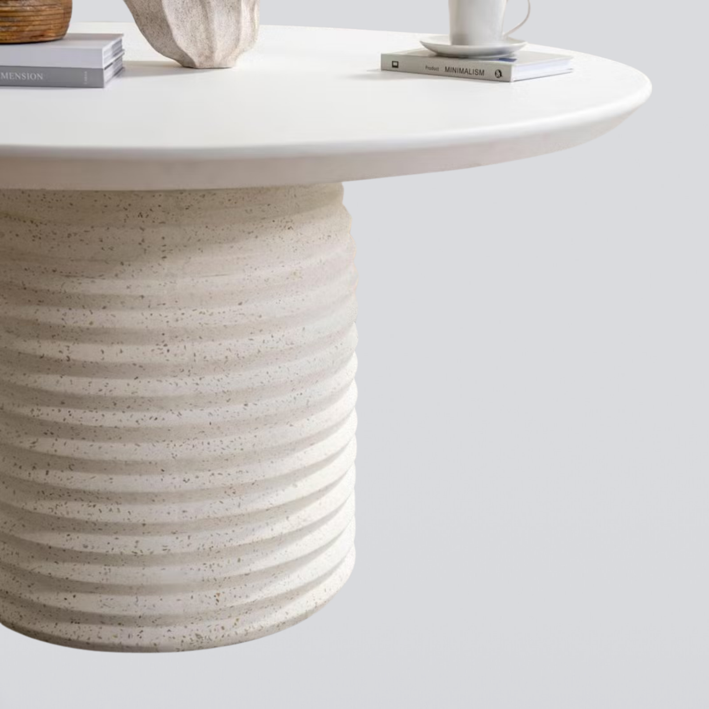 Tideform Round Concrete Dining Table – 4 Seaters