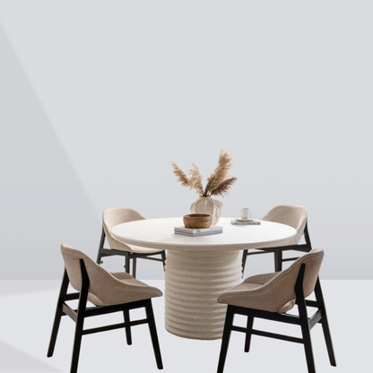 Tideform Round Concrete Dining Table – 4 Seaters