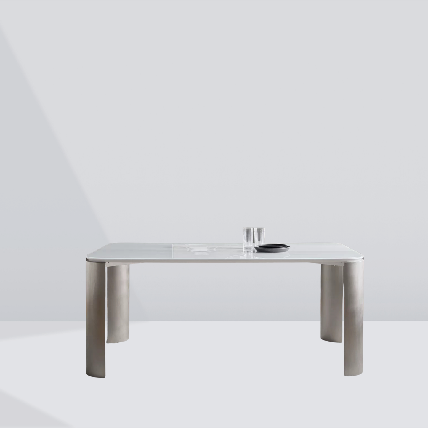 Strato Glass Dining Table - 6 Seaters