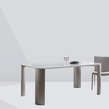 Strato Glass Dining Table - 6 Seaters