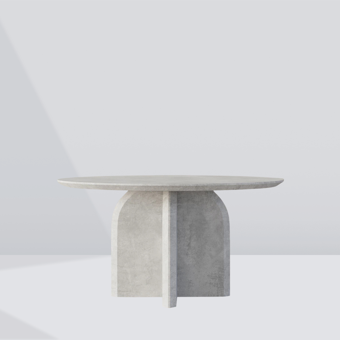 Monolith Curve Round Side Table - 4 Seaters