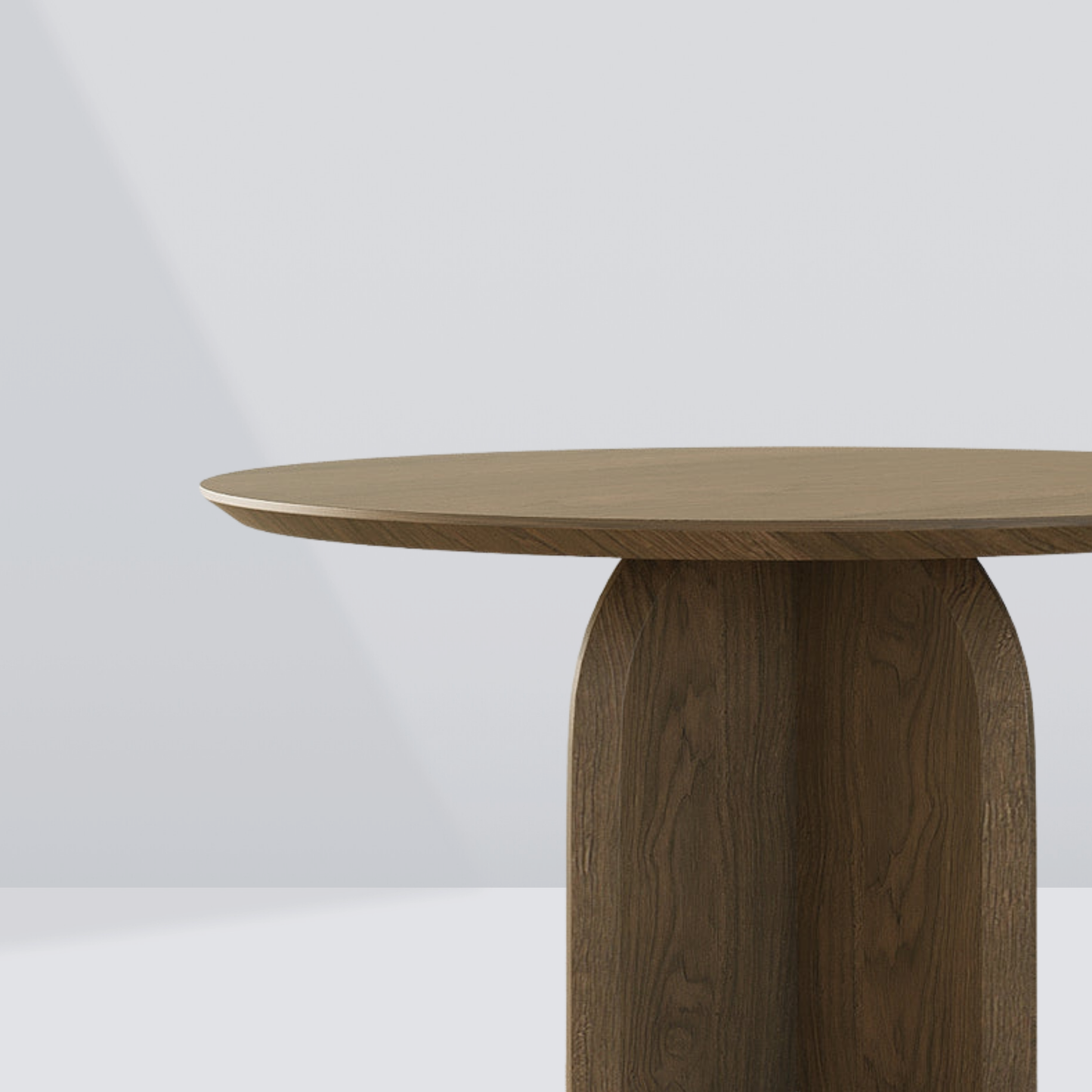 Monolith Curve Round Side Table - 4 Seaters