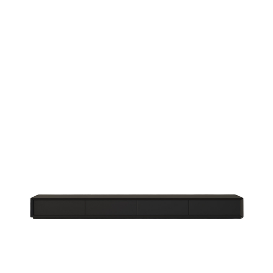 LuxeLine Black TV Stand