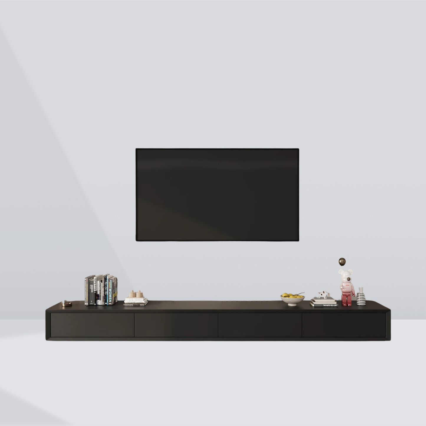 LuxeLine Black TV Stand