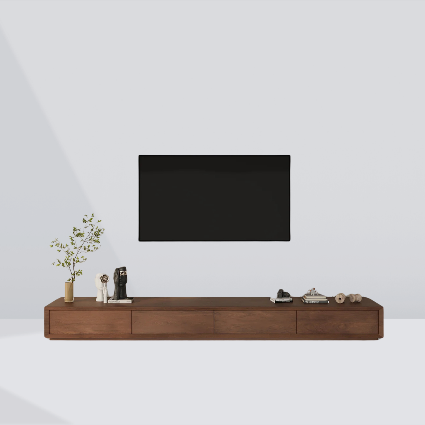 LuxeLine Walnut TV Stand