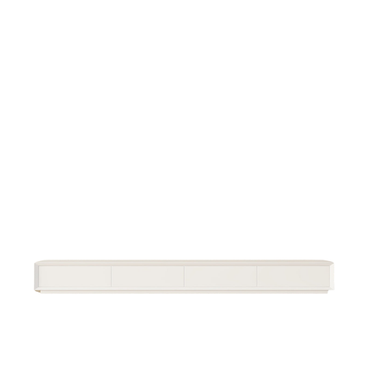 LuxeLine White TV Stand